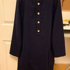 APC navy wool dress; excellent condition